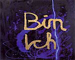 Bin ich (Oel und Blattgold auf Leinwand, 200 x 160cm)