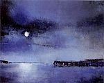 Klare Nacht (Oel auf Leinwand, 2005, 30 x 40cm)